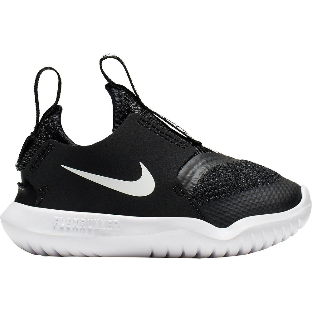 NWT Nike Boy's Flex Runner (Infant/Toddler), Black/White-Size 4C